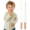 2 Stück Holz-Zugpfeifen Spielzeug Holzpfeifen Kinder Musikinstrument