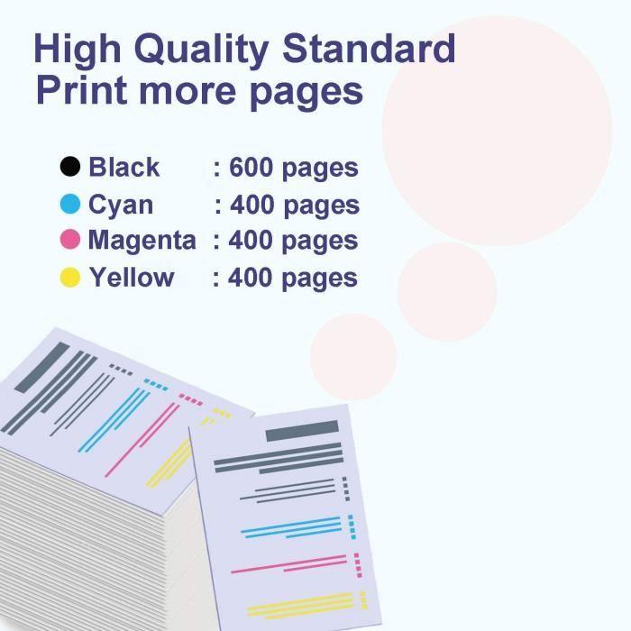 Cartouche d'encre de Rechange Epson 603XL 603 Noir/Cyan/Magenta/Jaune
