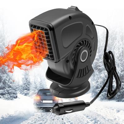 Xuenair Car Heater, Defrost Removal, 360° Rotatable + 120° Adjustable + Removable, 120W