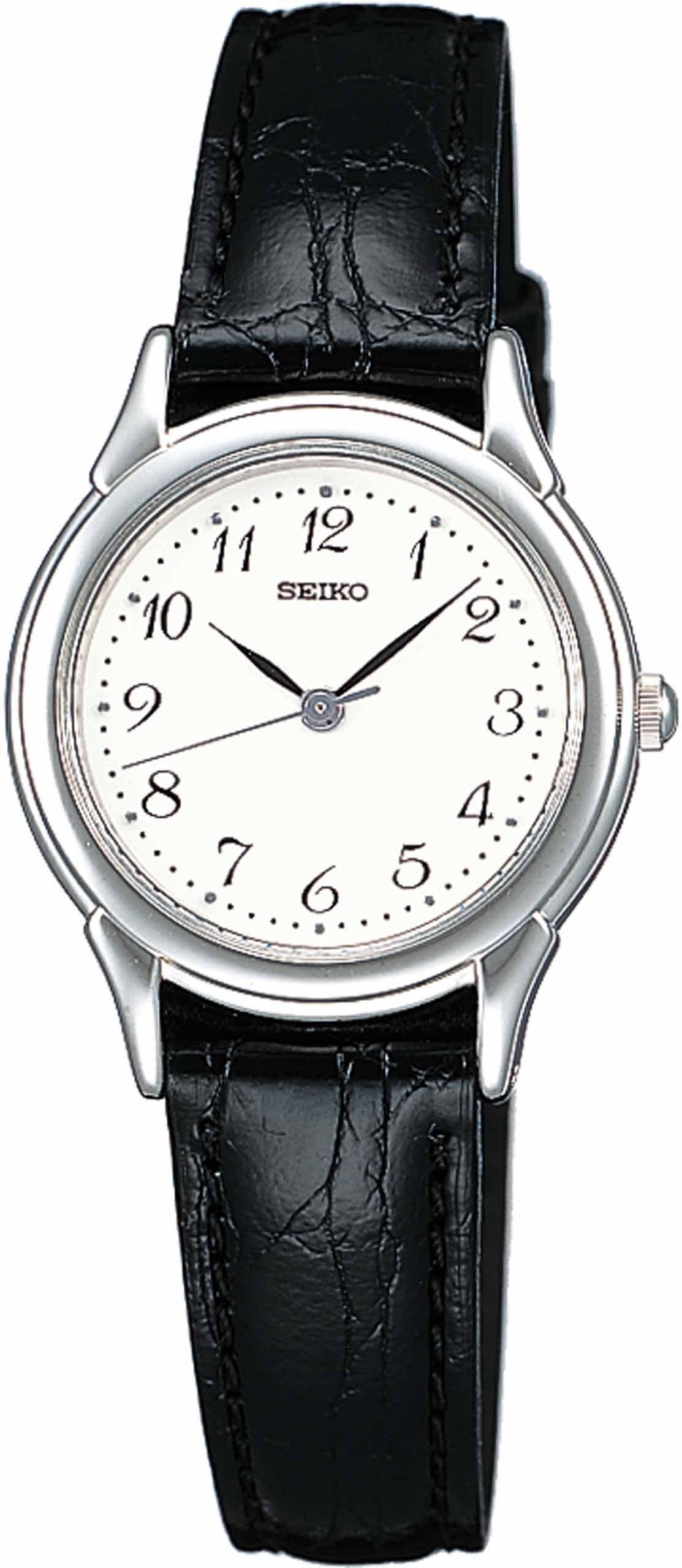 

Часы Seiko STTC005 Spirit Quartz Парные часы с черным женским Хардлексом,