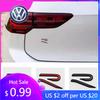 2026 Hot For Volkswagen VW 3D ABS New R Badge Rear Trunk Emblem Car Stickers Decal For VW Volkswagen Golf 6 7 8 GTI MK6 Mk7 MK8 SU0