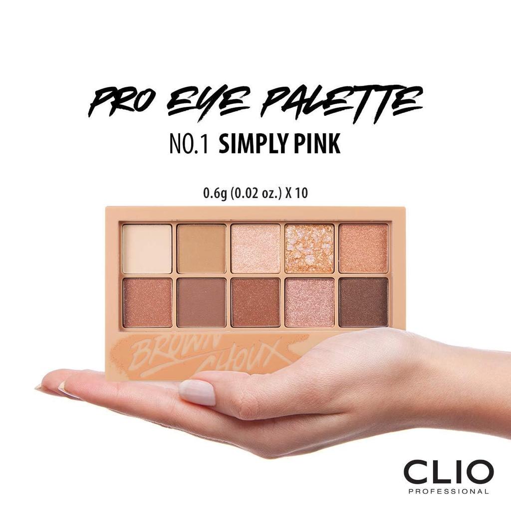 Clio Pro Eye Palette 1 Piece [item] (002 Brown) (x 1)