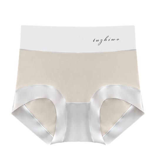 Dámské kalhotky Bezešvé Vysoký Pas Ledové Hedvábné Tenké Vysoká Elasticita Dobrá Prodyšnost Pevné