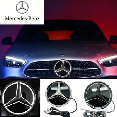 Car Grille Emblem Star Badge, Front Grille Logo for Mercedes Benz W204 W205 X253 X156 W176 W177 W167 W246 W117 X167, Accessories  Z2