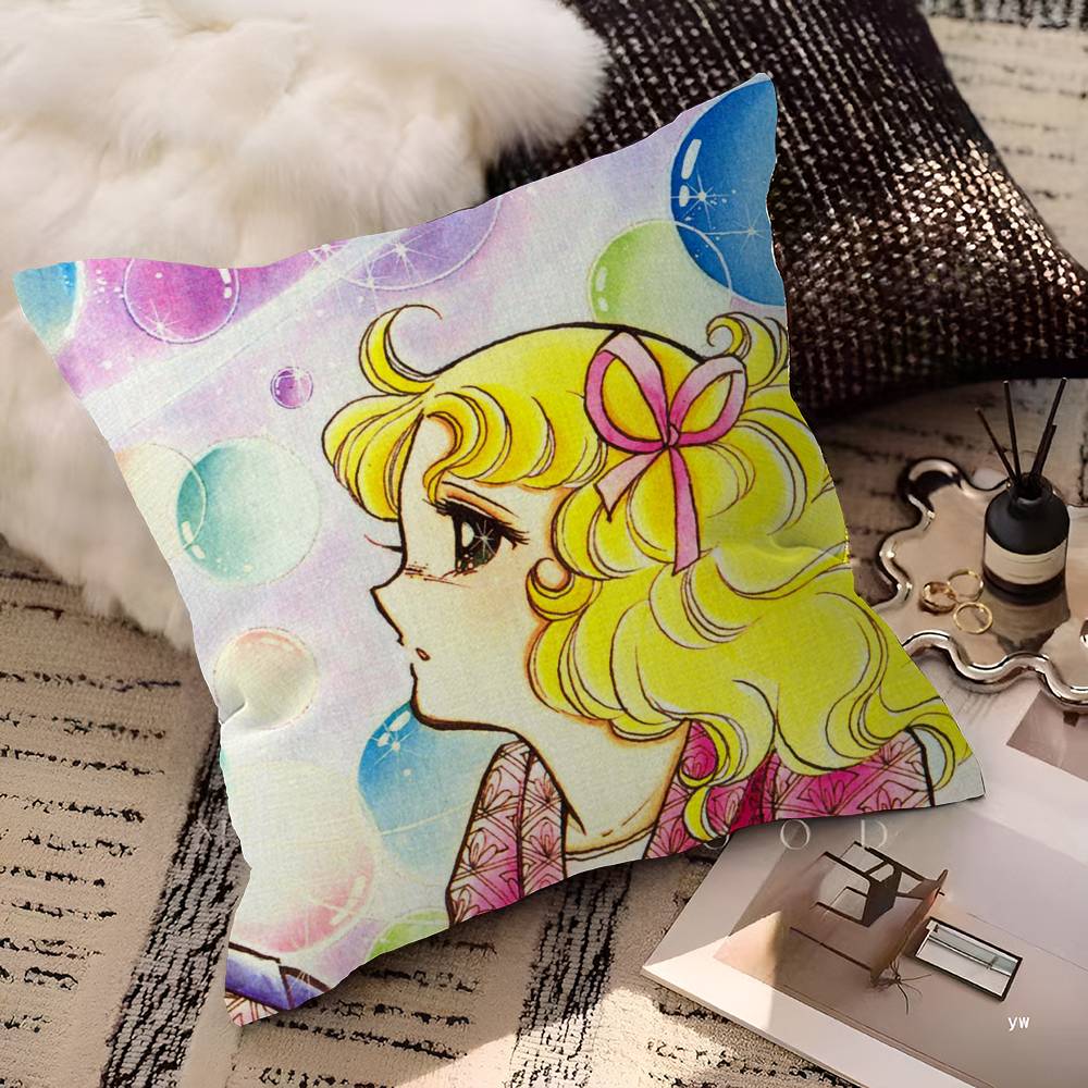 Japanese C-Candy Candy Office Cushion Pillowcase Car Cushion Cover45X45Cm Lumbar Pillowcase Sofa Pillowcover