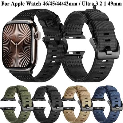 Pro Apple watch Řemínky 45mm 46mm Ultra2 3 4 49mm 42mm iwatch Pásek S11 S12 46mm Nylonové Plátno náramek correa Řada 12 11 10 9 8 7 6 11 SE