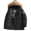 Plus Size 4XL-11XL Real Fur Collar Fashion Winter Men's Down Coat Hooded Casual Loose Thick Warm Oversize Outerwears Men Down Jackets