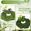 300/30g Artificial Green Moss Eternal Life Moss Grass Mini Landscape Fake Grass DIY Craft Faux Preserved Plant Moss Garden Decor
