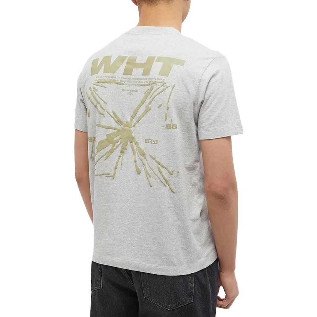 Off-White Splash Arrow T-Shirt Grey Men Tops OMAA027S23JER0050817