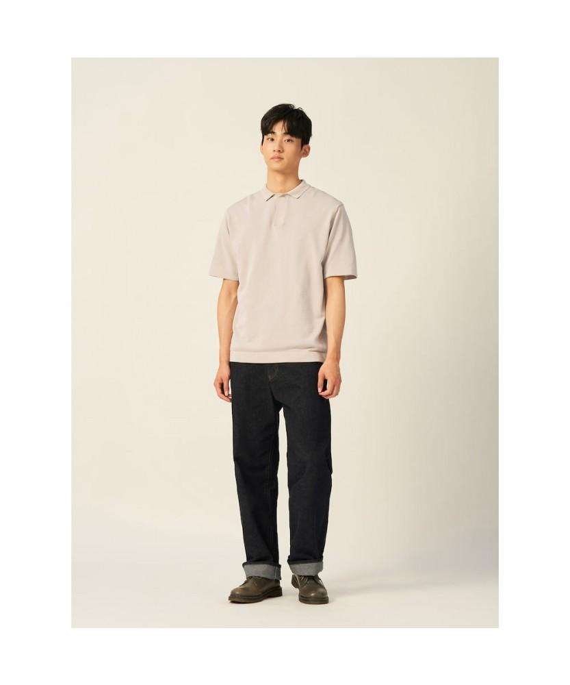 Binpolmen Gentle Tech Collar Neck Knit - Beige