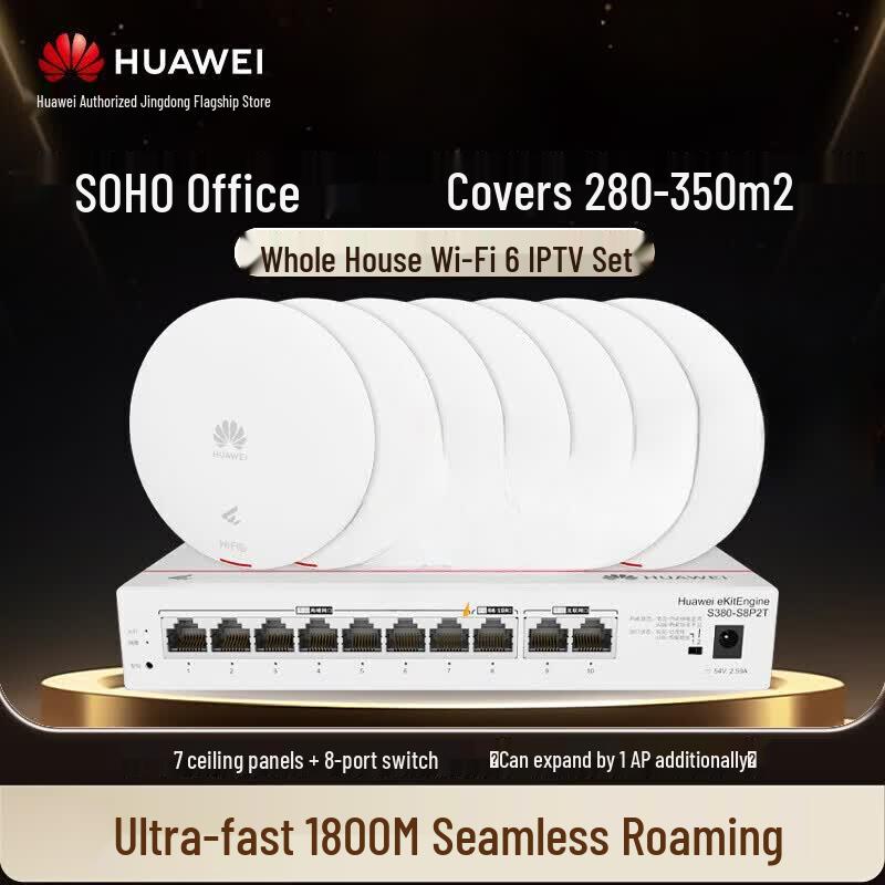Huawei Whole-Home WiFi 6 AP+AC Gigabit Router System (IPTV Ready) (CN Version)