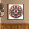 Mandala Full 11CT DIY Gestempelte Kreuzstich-Sets 15,75x15,75 Zoll Handarbeits-Stickset für Anfänger Erwachsene Heimdekoration