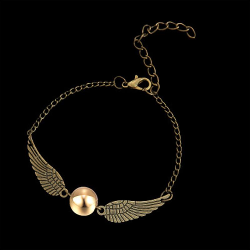 Adjustable Alloy Gold Plated Bracelet Chain Wristband Chain Bracelet Bangle Wristband With Wings Creative Wings Bracelet Couple