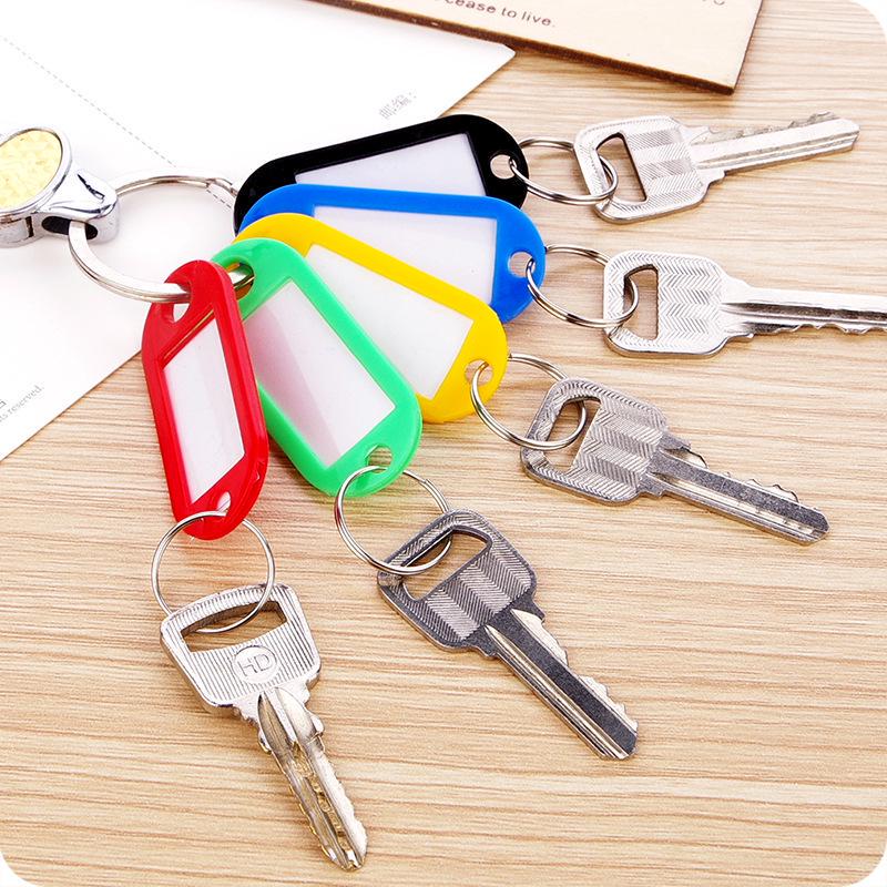 Colorful Plastic Keychain Tag and Luggage Label