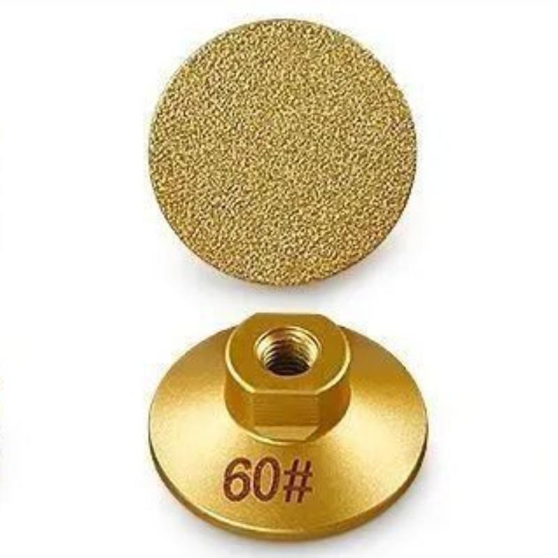 M10  Diamond Brazed Flat Grinding Head 2 Inch 50mm Abrasive Polishing Pad Marble Quartz Granite Cobblestone Grind Sharp Tool