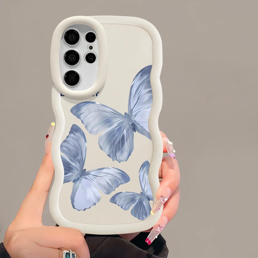 Case for Samsung Galaxy S20 FE S21 A25 A26 S24 S23 Plus S22 Ultra S25 Soft Phone Cover A35 A36 A54 A55 A24 A34 Printed Butterfly