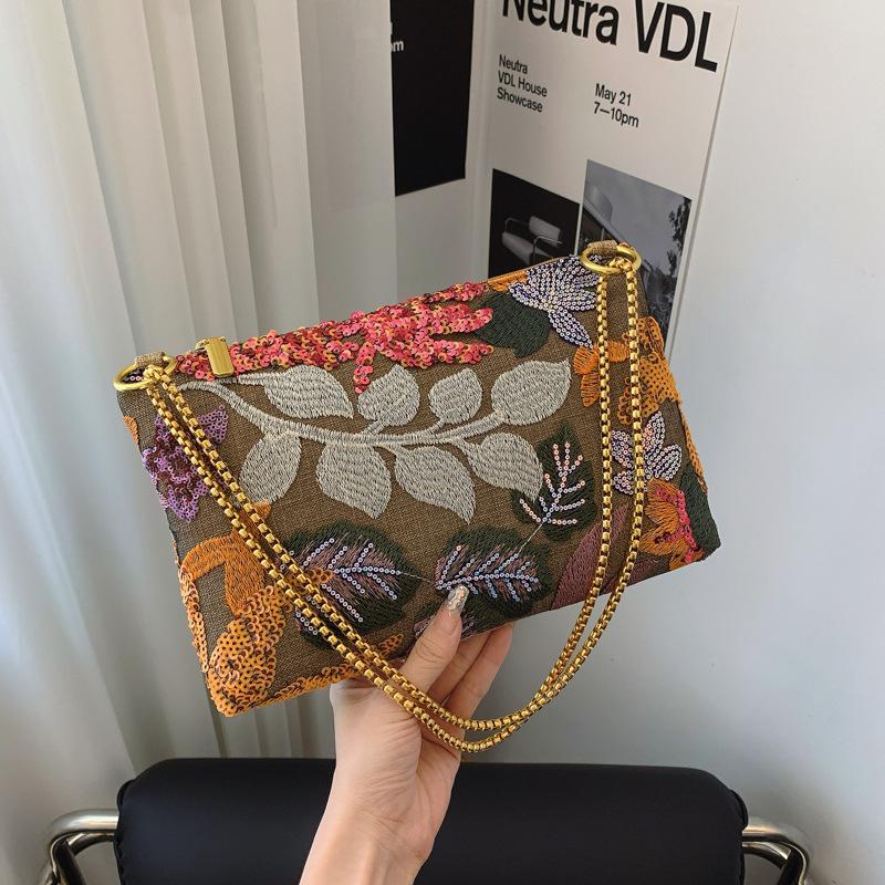 Advanced Sequin Dinner Bag, New Embroidered Handbag, Niche Summer Bag, Women's Envelope Bag