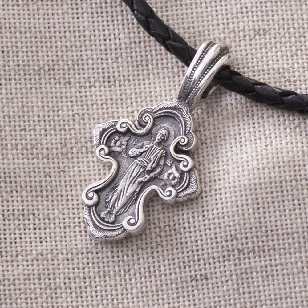 

Православний хрест (чорніння) Oniks срібний