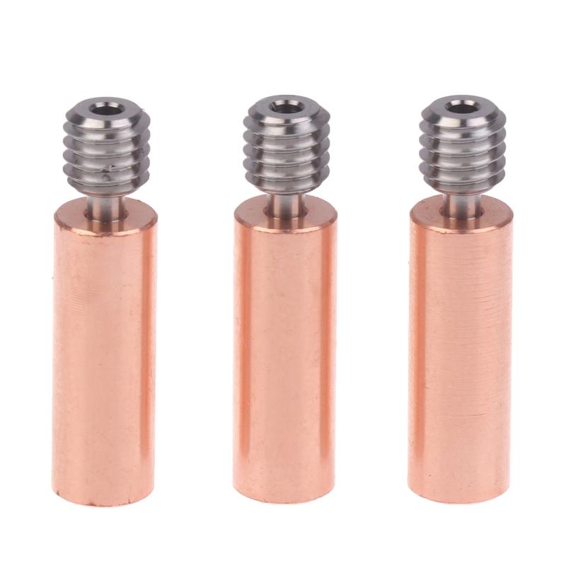 

1/3Pcs Titanium Alloy Heat Break Throat 1.75Mm Bimetal Heatbreak Copper Plating Tube For Ender 3 Cr-10 Hotend 3D Printer Parts 3pcs