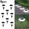 1~12PCs Solar Ground Lights LED Waterproof Outdoor Landscape Light Garden Lawn Lamp Garden Pathway Yard Deck Camping Decor
