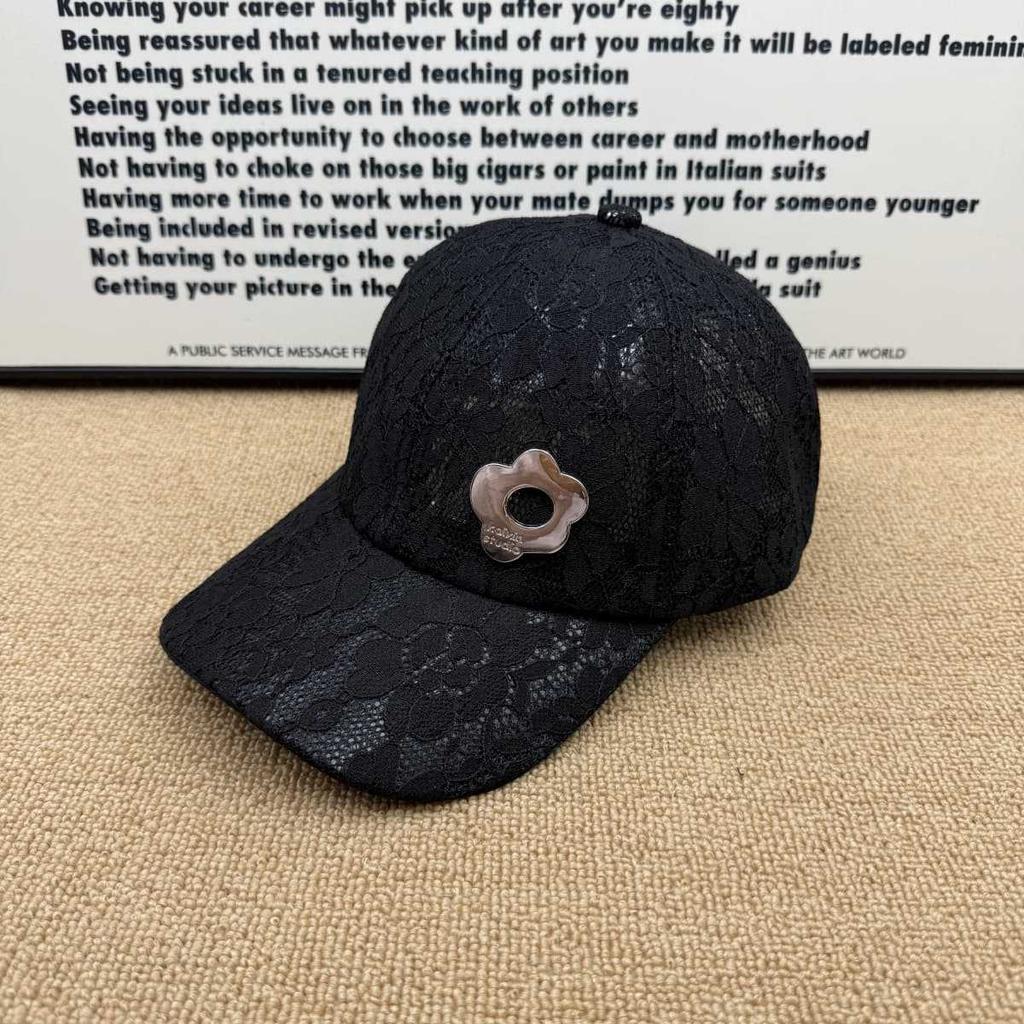Fairy wind lace flower baseball cap female summer mesh breathable sunshade ins cap