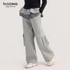 Tao Town Girls' 2025 Stylish Two-Piece Look Jumpsuit for Autumn/Spring