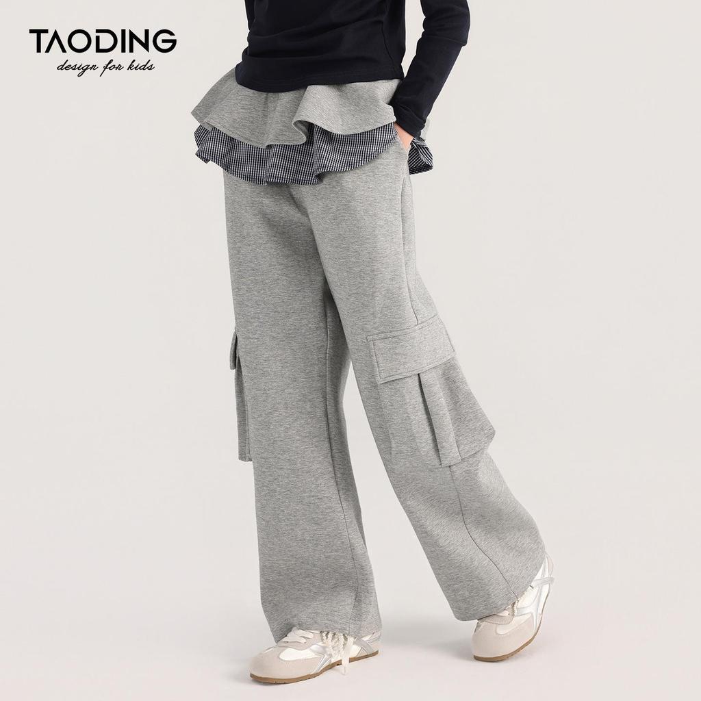 Tao Town Girls' 2025 Stylish Two-Piece Look Jumpsuit for Autumn/Spring
