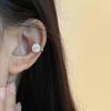 1 Pair Trendy Earring Jewelry Silver Round Zircon Earrings For Women Prevent Allergy Party Accessories Gift
