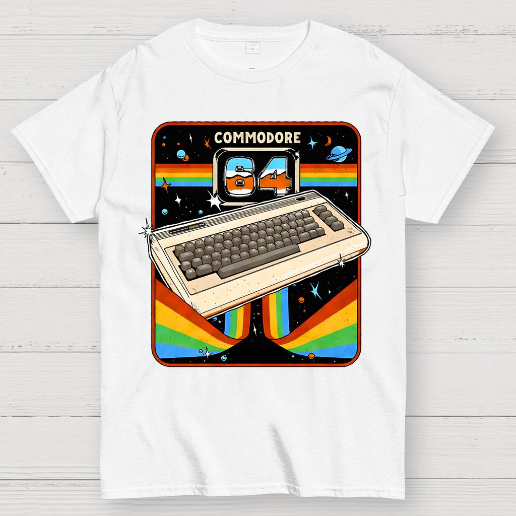 Commodore 64 Unisex 100% Cotton Summer Casual Cool Loose T-Shirt