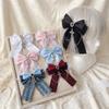 Cute Bow Cross Pendant Gothic Hair Clip Exquisite Lace Design Bag Charm Lolita Hair Accessories Japanese Style Y2K Hair Clip