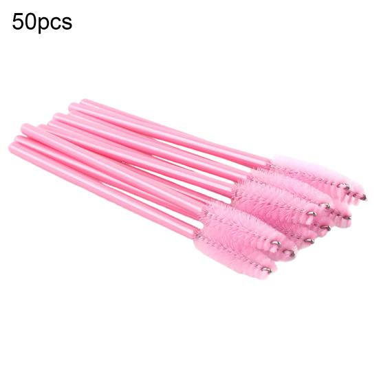 50Pcs Disposable Mascara Wands Eyelash Brushes Applicator Makeup Tool Portable