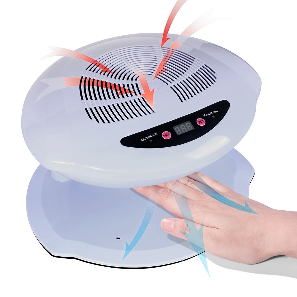 

LINMANDA Air Nail Dryer 400W Интеллектуальный автоматический датчик горячего и холодного воздуха для сушки лака для ногтей Маникюрный инструмент для домашнего салона EU белый