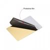 uxcell Blank Metal Cards, Polished 201 Stainless Steel Sheets, 66mm x 45mm x 0.4mm, Gold Tone, 15-Pack