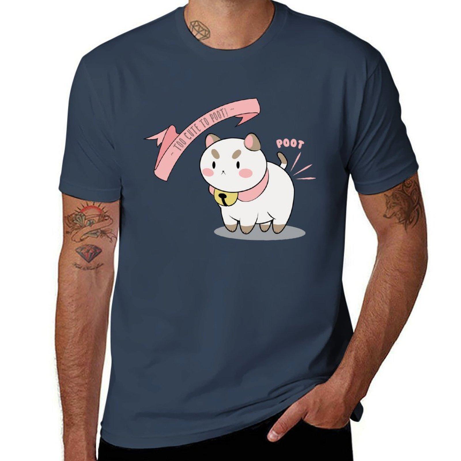Too Cute To Poot TShirt Basic Regular Fit Casual TShirt S