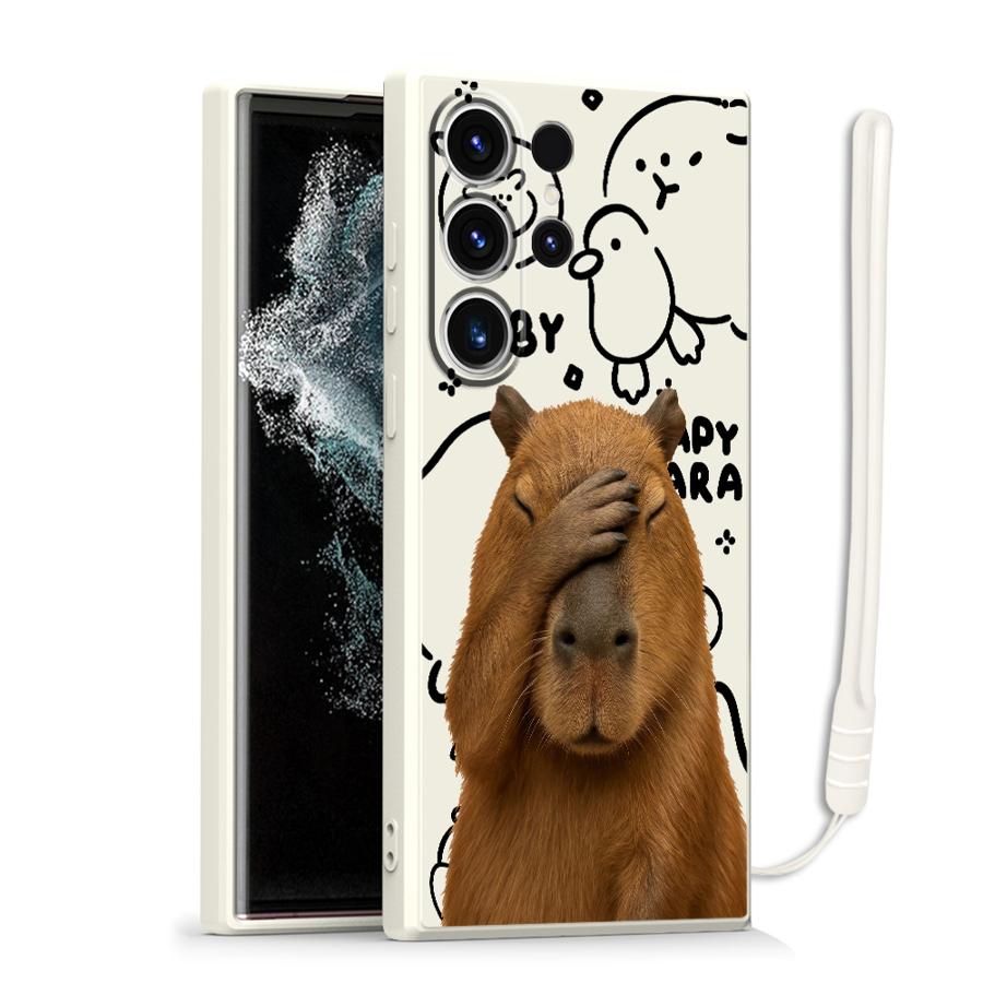 

Капибара Не Хочет Смотреть Чехол для Телефона для Samsung Galaxy S26 S22 S24 Ultra Note 20 10 Ultra S23 S21 Plus S25 Edge S20 FE Galaxy S24 FE