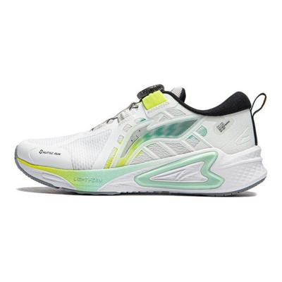 Li Ning Childrens Zhuque 1.0 Comfortable Versatile Shock Absorption Rebound Low Top Running Shoes Kids Sneaker White Green YKFU004-3