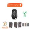 Key Fob Cover For Peugeot 2008 3008 4008 5008 308 408 508 Citroen C1 C2 C4 C6 C3-XR Picasso Grand DS3 DS5 Car Keychain