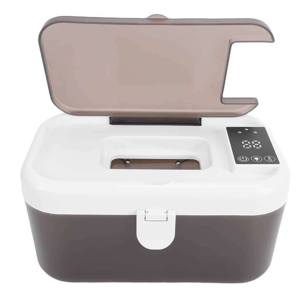Baby Wipe Warmer Top Heating 80 Wipes Warmer Dispenser with Night Light 3 Temperature Settings for Baby Diaper Change Material PP