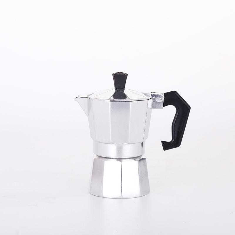 

Пищевой алюминий Итальянская мока-кофеварка - Кофеварка с одним клапаном для улицы и дома Aluminum Moka Pot