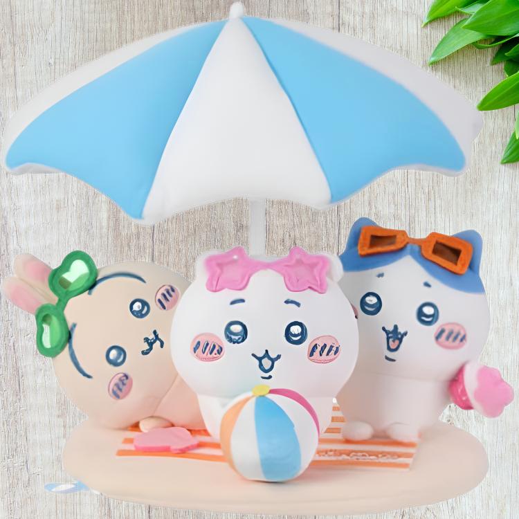 MINISO x Chiikawa Hachiware Usagi Sizzling Summer Plush Pendant Trumpets High Doll