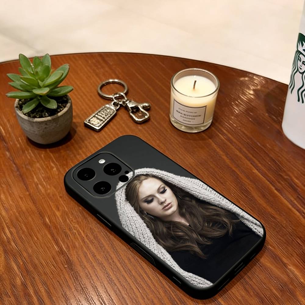 Adele Adkins singer Phone Case Soft Silicone black For IPhone 17 16 15 14 13 12 11 X XR Plus Pro Max Plus