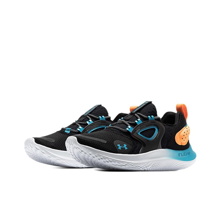 Under Armour Flow Velociti Wind Sportlicher Stoff Niedrig geschnitten Freizeit Laufschuhe Herren Sneaker Schwarz 3024197-001