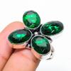Chrome Diopside Gemstone Handmade 925 Sterling Silver Jewelry Ring Size 7 O6g17