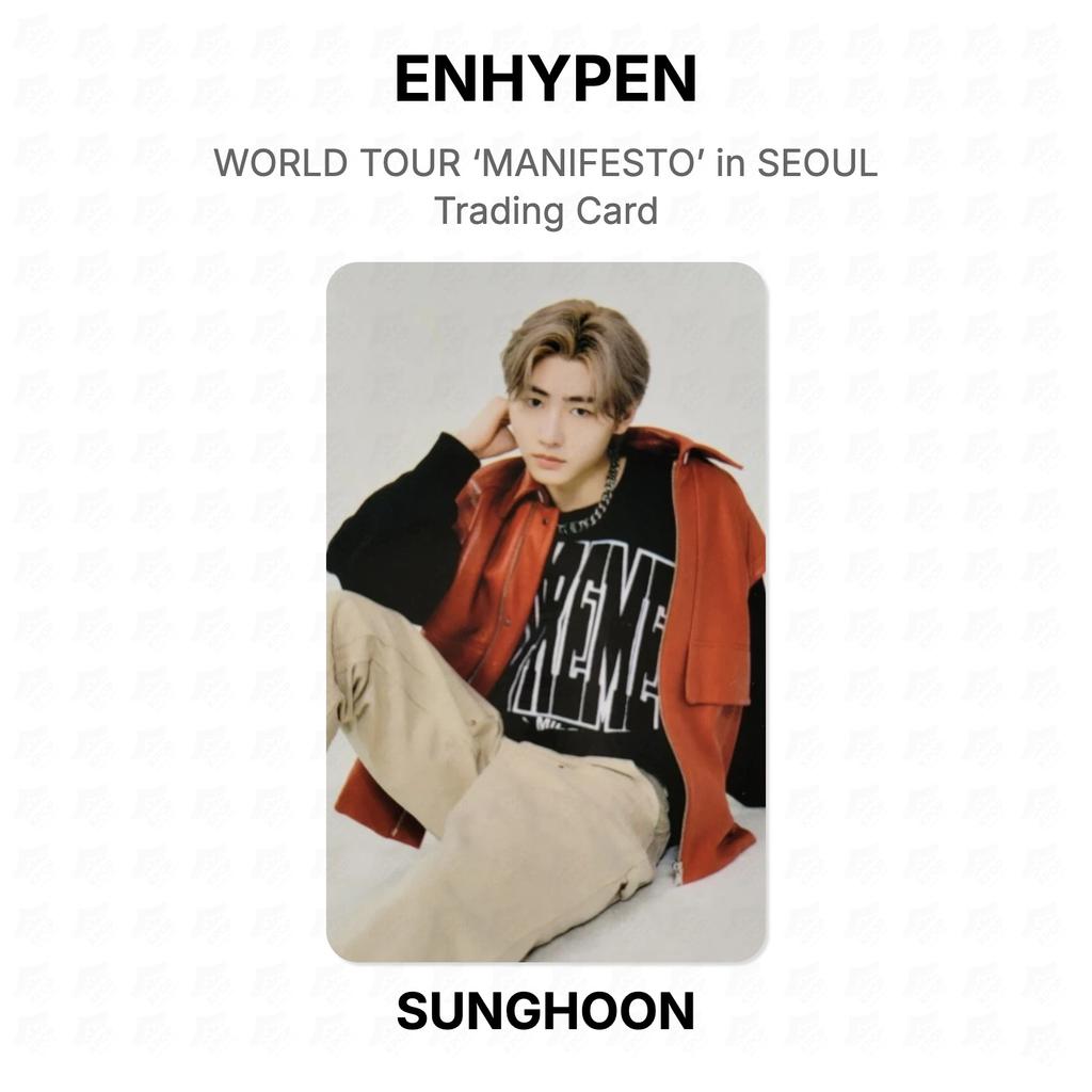 ENHYPEN WORLD TOUR ‘MANIFESTO’ in SEOUL Trading Card Official Photocard
