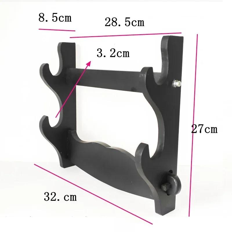 1/2/3 Tiers Wall Mount Sword Stand Black Brown Japanese Katana Holder Samurai Sword Knife Display Stand Living Room Decoration