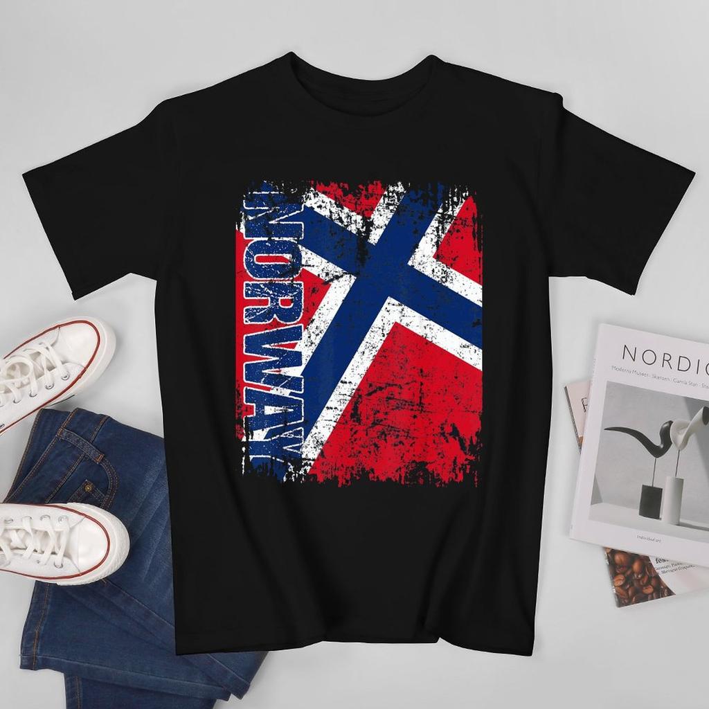 More Design Norway Flag Norse Unisex Tshirt Tees Tshirt Oneck T Shirts Unisex Boys Clothing 100 Cotton
