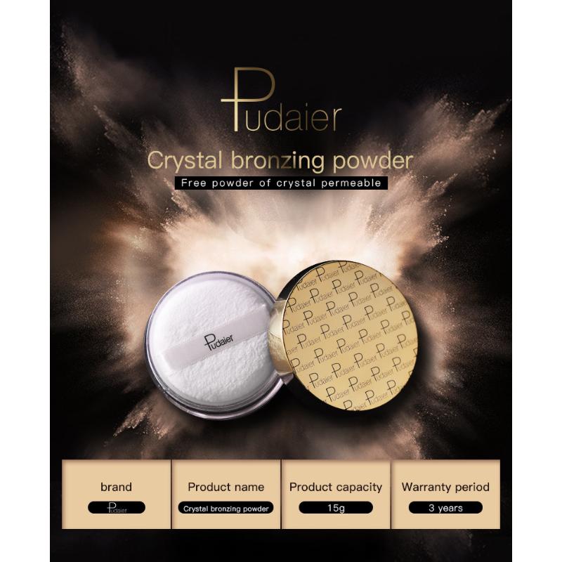 Pudaier maquillage poudre libre nacrée mate mettant en évidence la poudre correcteur fixant la poudre de miel