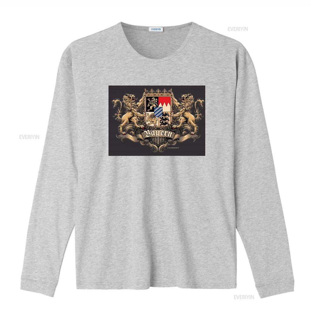 Męska Koszulka z Herbem Lwa Bawarii Unikalny Design z Napisami Idealna dla Mężczyzn Wysoka Jakość vintage Prana homme Codzienna Miękka