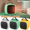 Mini Electric Space Heater 500W,Small Warmer Fan PTC Safety Protection Against Scalding for Office Bedroom Under Des 110V/220V