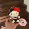 Sanrio Hello Kitty 12Cm Plush Keychain Kawaii Kitten Backpack Pendant Toy For Kids And Women Car Bag Decor Stuffed Doll